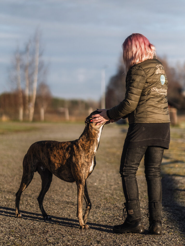 pirkko-liisa marttinen trusts nutrolin products with her greyhounds