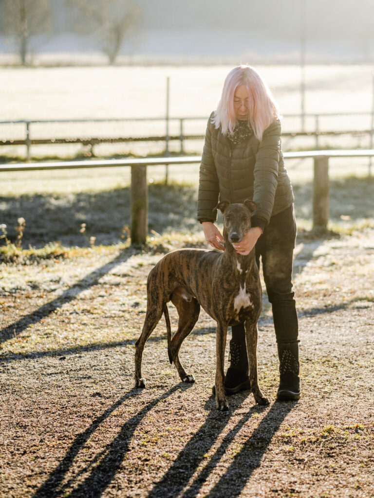 pirkko-liisa marttinen trust Nutrolin products with her greyhounds